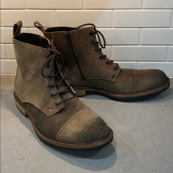 Ecco Other - Men’s ecco lace up and zipper leather boots - new